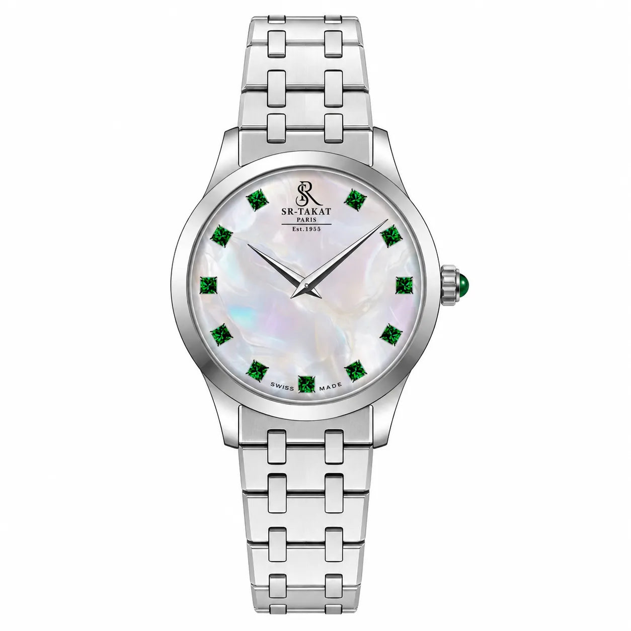SR-Takat Natural Emerald Ladies Watch