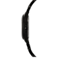 Niveau Élevé Determination WA-026 Black Steel Quartz Ladies Watch with Diamond Bezel & Black Sunray Dial