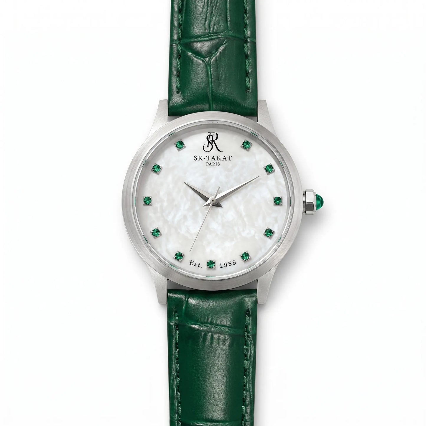 Elegant Women’s Emerald Luxury Watch | SR TAKAT