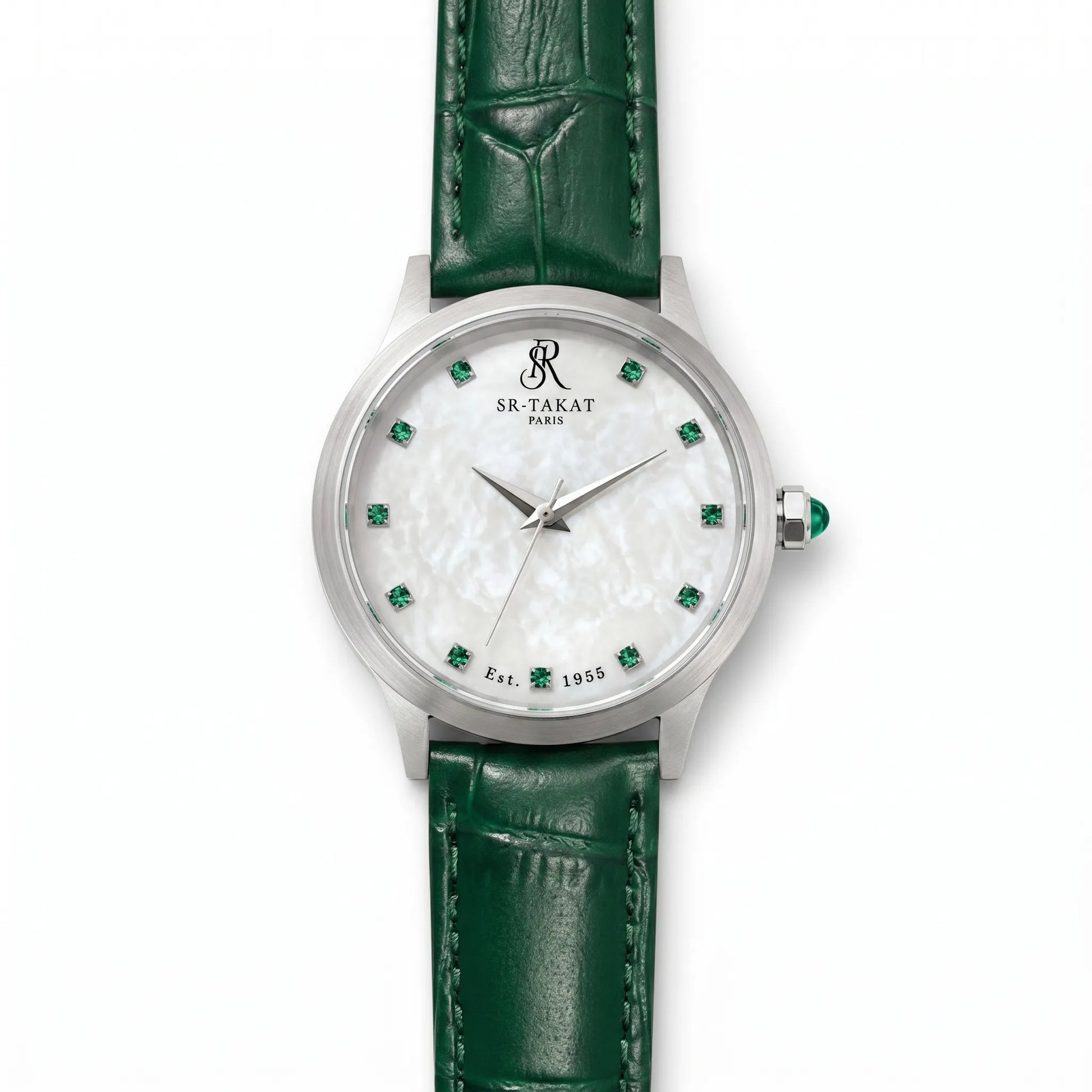 Elegant Women’s Emerald Luxury Watch | SR TAKAT