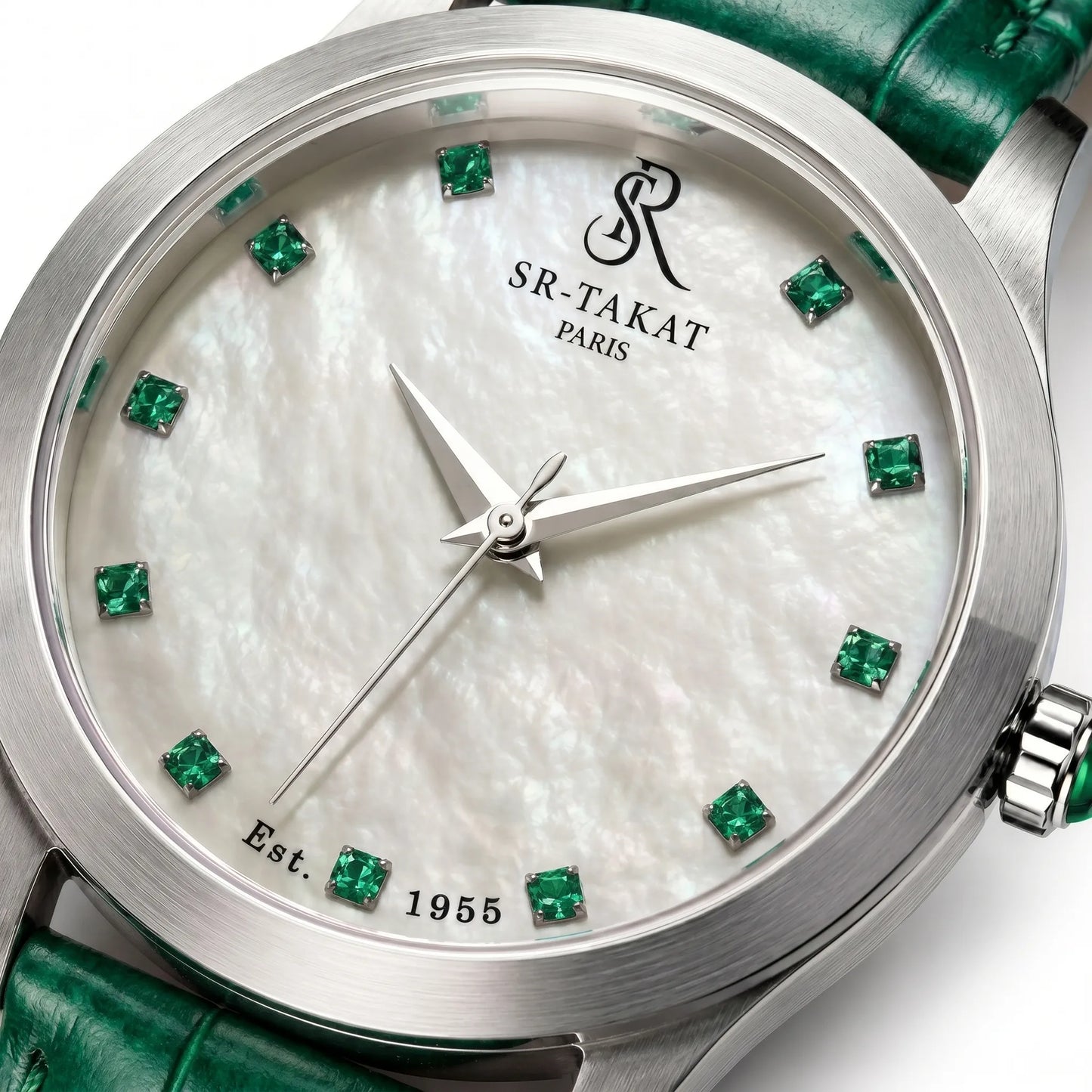 Luxury Emerald Gemstone Watch for Women | SR TAKAT