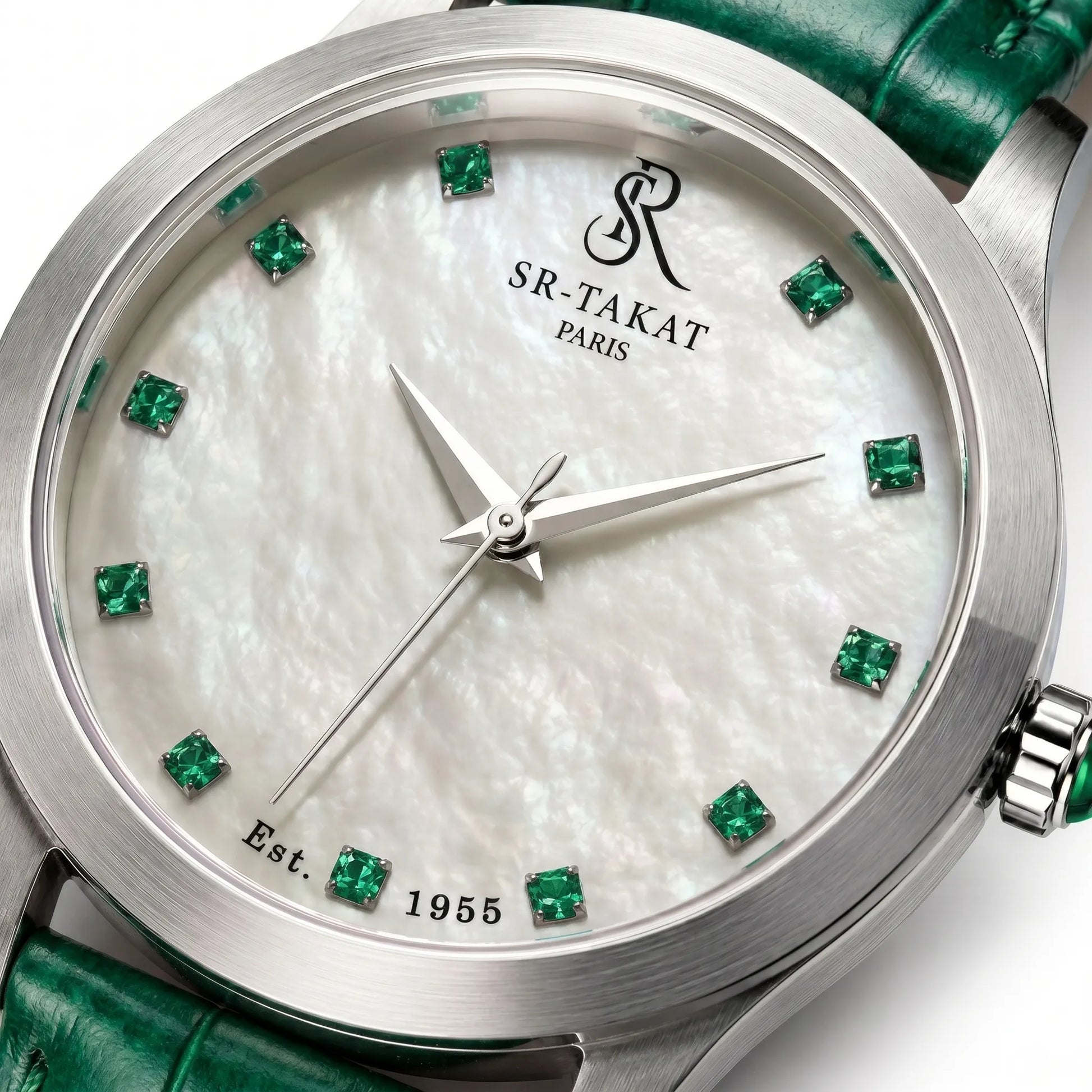 Luxury Emerald Gemstone Watch for Women | SR TAKAT