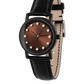 Lucidity Ladies Blackened Steel Chestnut Sunray Dial Diamond Quartz Watch – WA-057