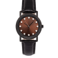 Lucidity Ladies Blackened Steel Chestnut Sunray Dial Diamond Quartz Watch – WA-057