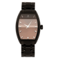 Realization Gents Domed Automatic Watch – Blackened Steel Case with Black Sunray Dial & Steel Bracelet