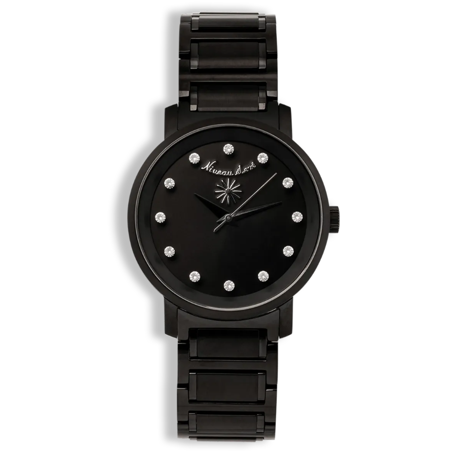 Lucidity Gents WA-047 Blue Sapphire Dial Diamond Luxury Watch – Stainless Steel Leather Strap