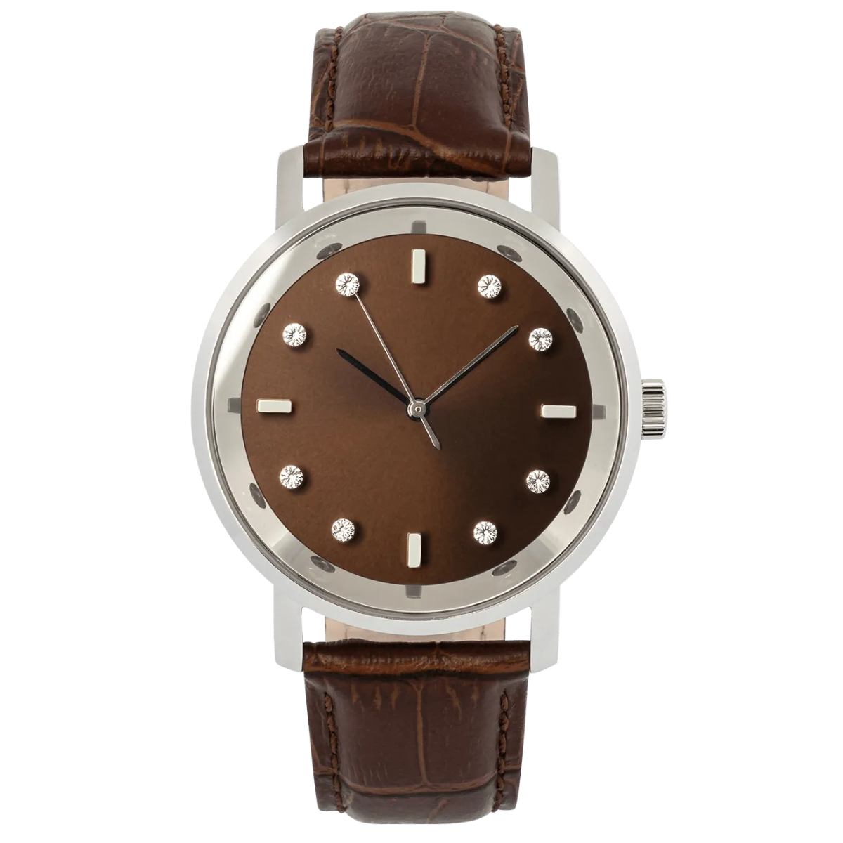 Lucidity Gents WA-050 Blackened Steel Diamond Luxury Watch