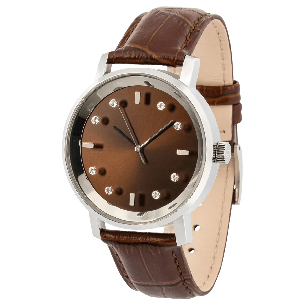 Lucidity Gents WA-050 Blackened Steel Diamond Luxury Watch