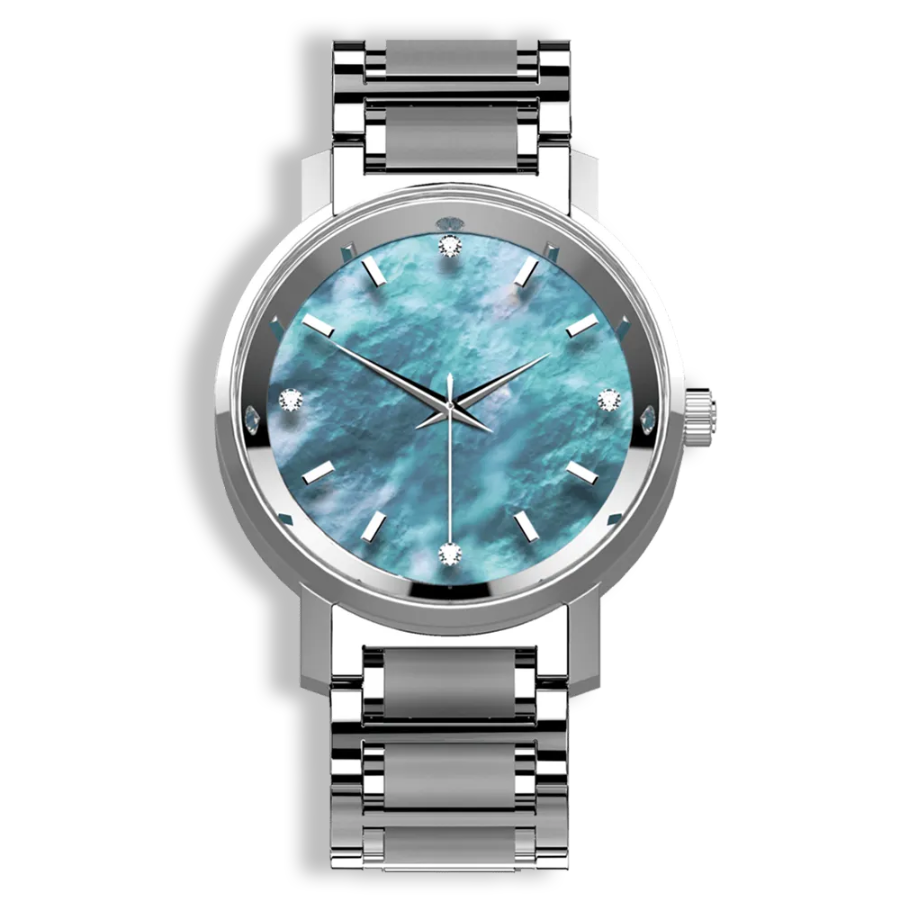 Niveau Élevé Lucidity Gents W-012 Diamond Dial Quartz Watch