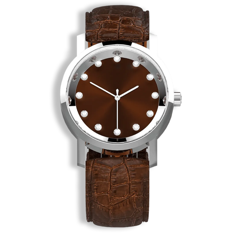 Niveau Élevé Lucidity Gents W-016 Diamond Dial Watch