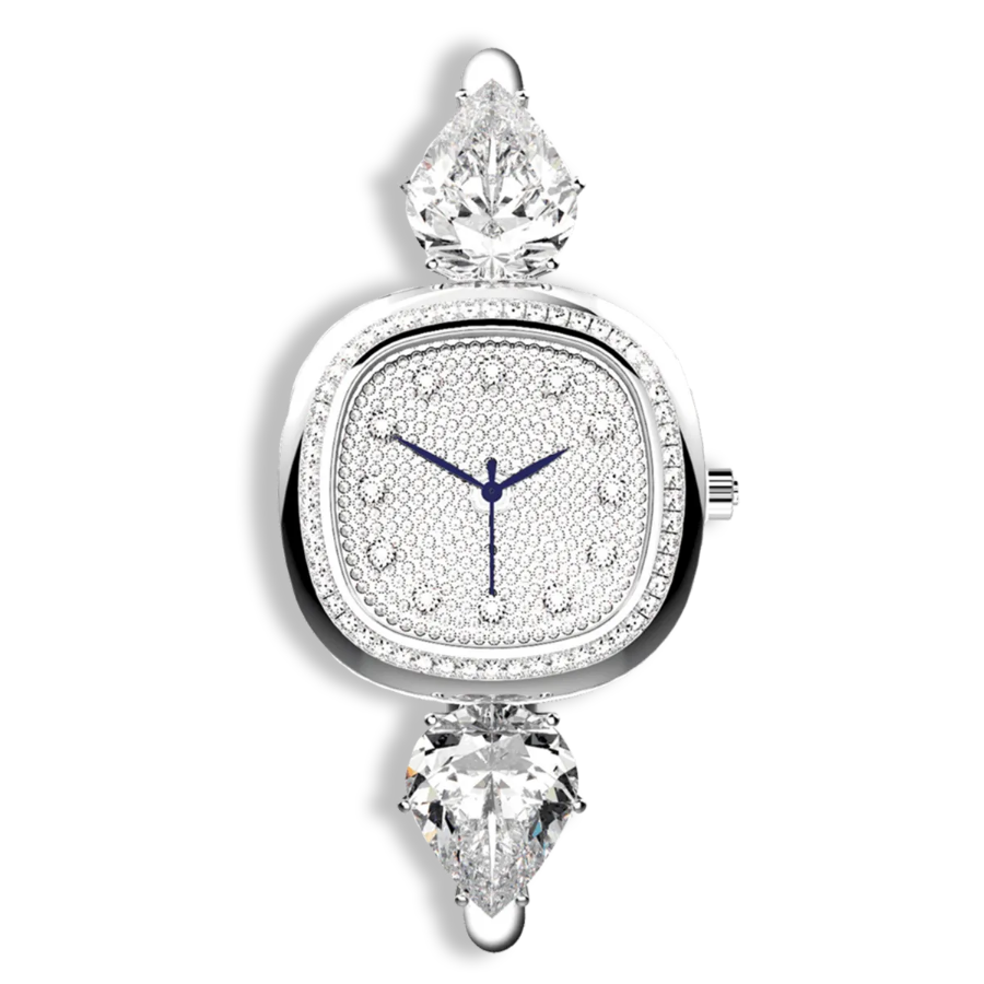 Ladies Diamond Luxury Watch in 18K White Gold | Quartz Movement