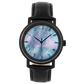 Niveau GENTS Automatic Blackened Steel Watch with Mother of Pearl Dial