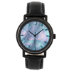 Niveau GENTS Automatic Blackened Steel Watch with Mother of Pearl Dial