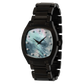Niveau Élevé Determination WA-019 Automatic Black Steel Watch with Mother of Pearl Dial & Diamond Markers