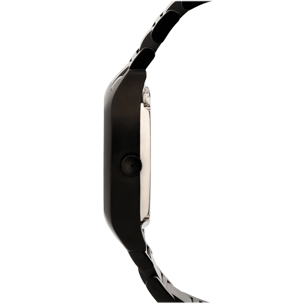 Niveau Élevé Determination WA-019 Automatic Black Steel Watch with Mother of Pearl Dial & Diamond Markers