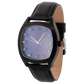 Niveau Élevé Determination WA-020 Black Steel Quartz Watch with Blue Sunray Dial & Paraiba Tourmaline Markers