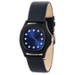 Niveau Élevé Determination WA-022 Black Steel Quartz Ladies Watch with Blue Sunray Dial & Diamond Markers