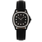 Niveau Élevé Determination WA-023 Black Steel Quartz Ladies Watch with Diamond Bezel & Black Sunray Dial