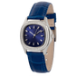 Niveau Élevé Determination WA-025 Stainless Steel Quartz Ladies Watch with Diamond Bezel & Blue Sunray Dial