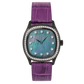 Niveau Élevé Determination Medium WA-032 Luxury Black Steel Watch with Dark Mother of Pearl Dial
