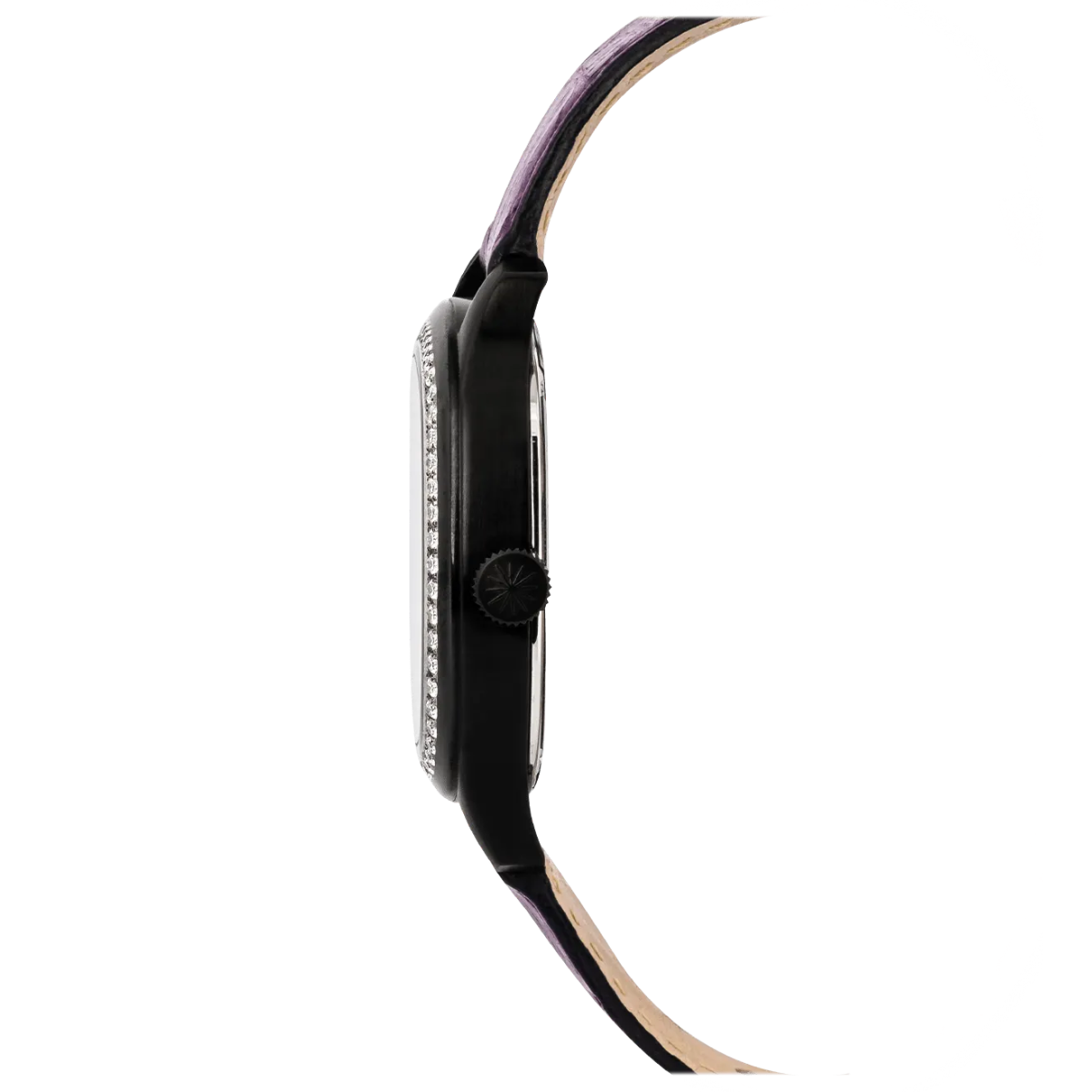 Niveau Élevé Determination Medium WA-032 Luxury Black Steel Watch with Dark Mother of Pearl Dial