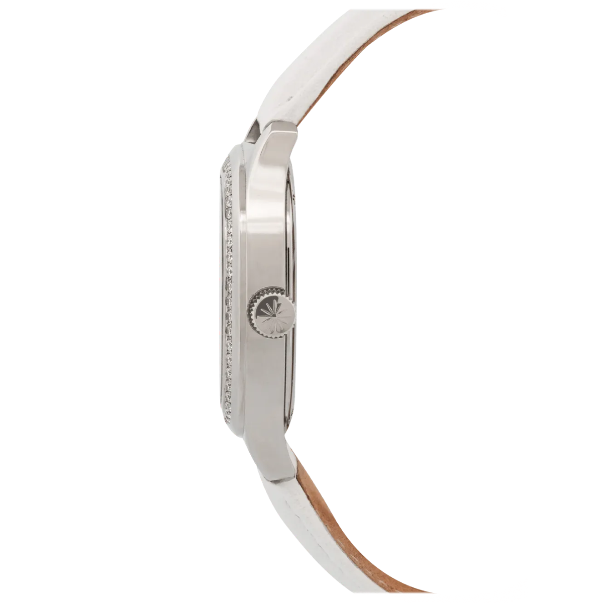 Niveau Élevé Determination Medium WA-036 Diamond White Leather Watch