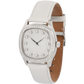 Niveau Élevé Determination Medium WA-036 Diamond White Leather Watch