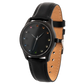 INTROSISTENCE Ladies Blackened Steel Watch with Sapphire Rainbow Markers