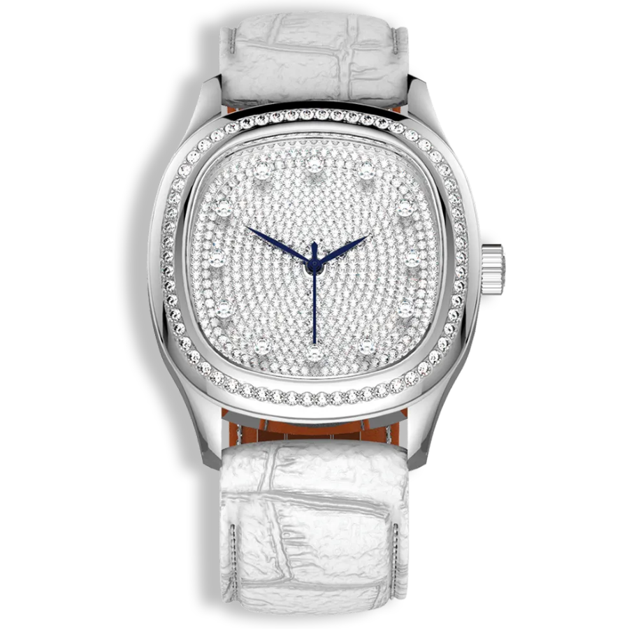 Niveau Élevé Determination Medium W-060 Swiss Luxury Watch – Diamond Dial & Diamond Bezel