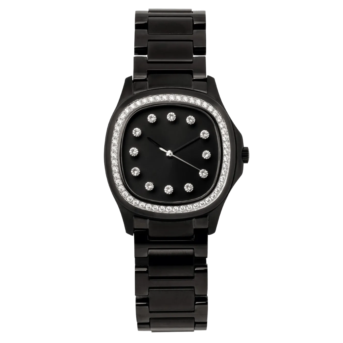 Niveau Élevé Determination Ladies WA-026 Swiss Luxury Watch – Diamond Dial & White Leather Strap