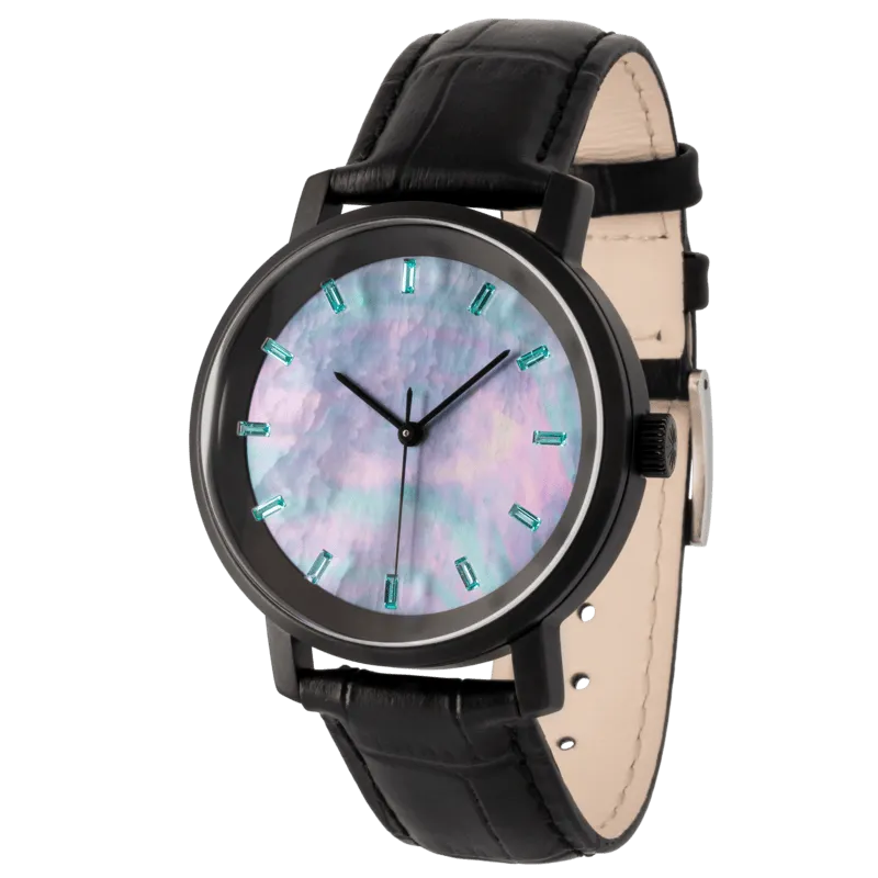 Niveau Élevé Introsistence WA-010 Swiss Luxury Watch – Diamond Dial & White Leather Strap