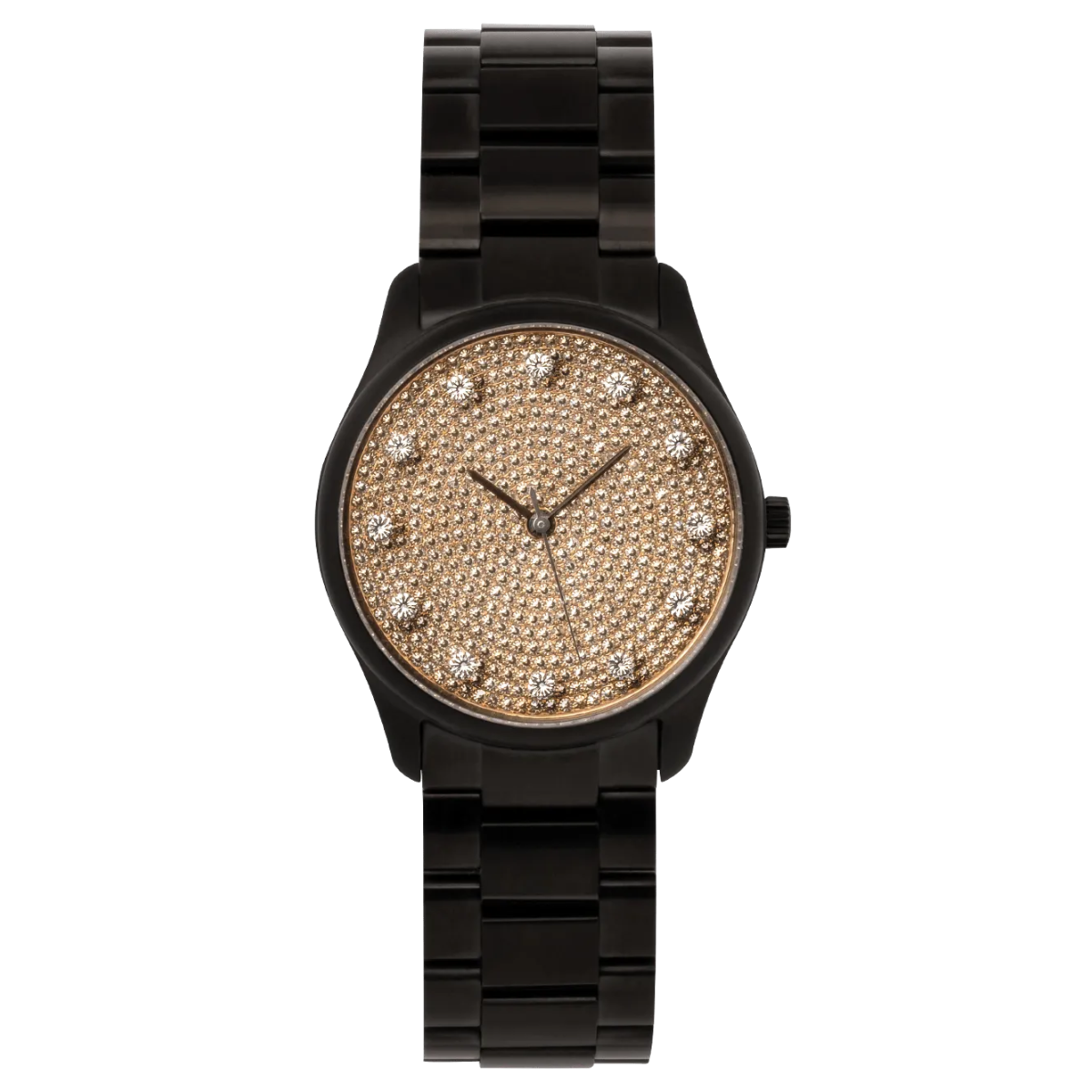 Niveau Élevé Introsistence WA-042 Swiss Luxury Watch – Diamond Bezel & White Leather Strap