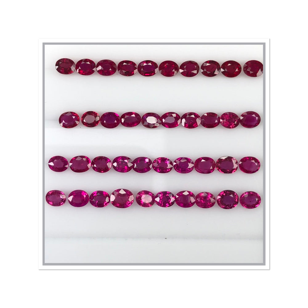 Natural Ruby Ovals by SR-Takat