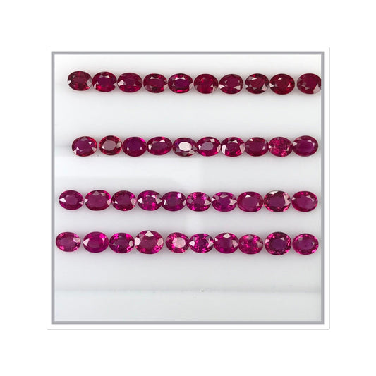 Natural Ruby Ovals by SR-Takat