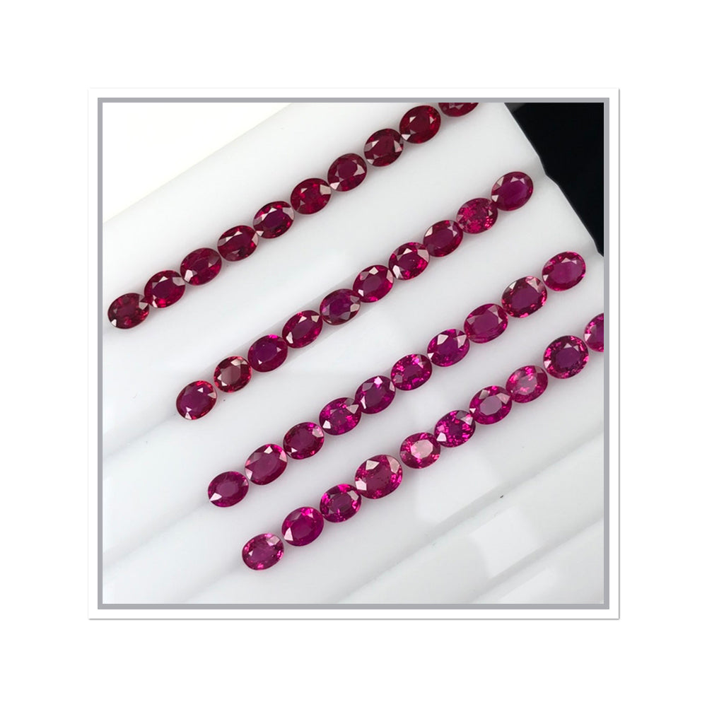 Natural Ruby Ovals by SR-Takat