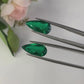 Natural Zambian Emerald Insignificant 9.01 cts Pear pair by SR-Takat