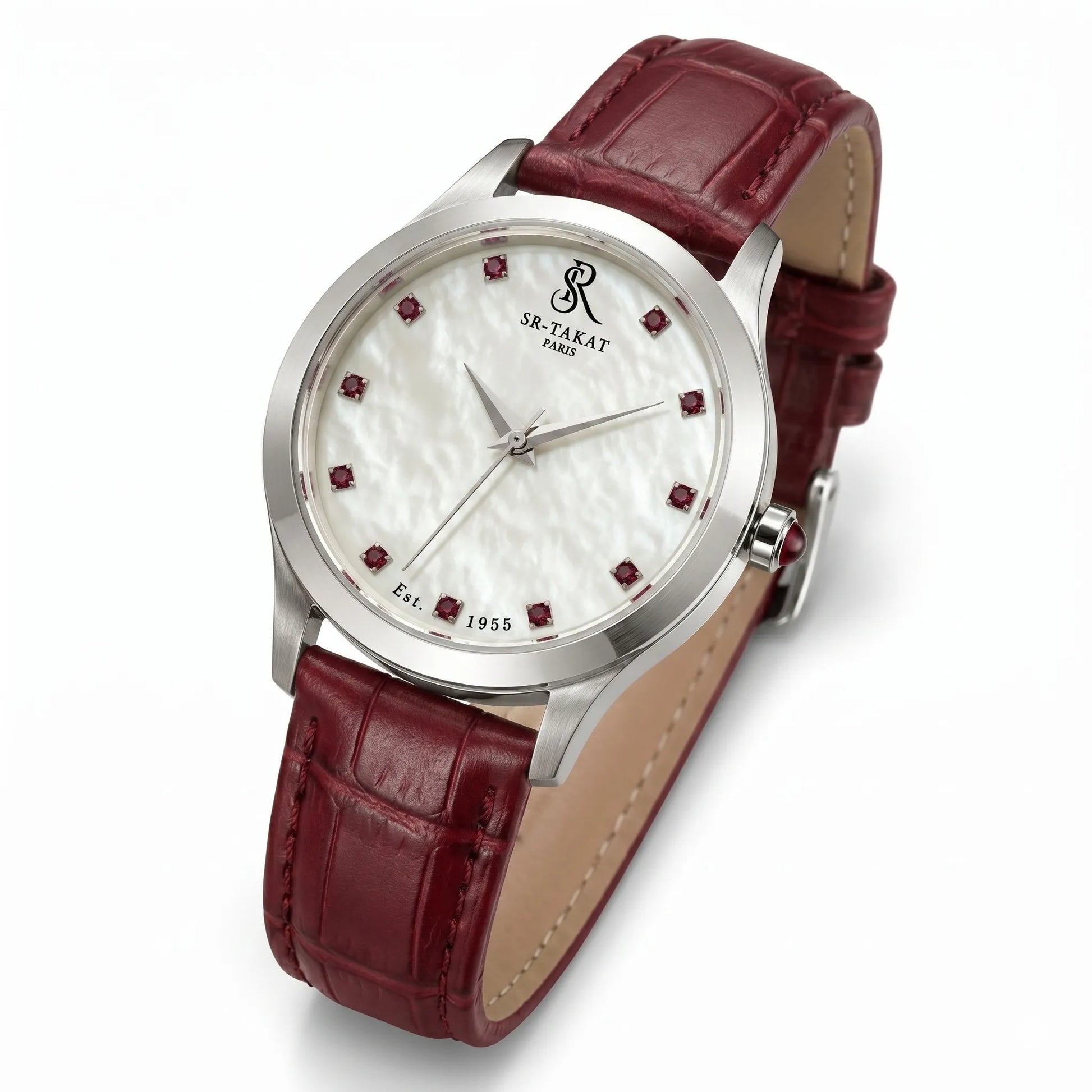 Premium Ruby Gemstone Watch for Women | SR TAKAT