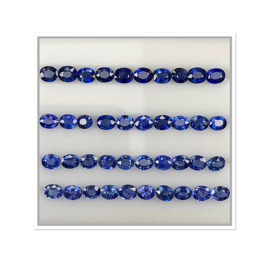 Natural Blue Sapphire Ovals by SR-Takat