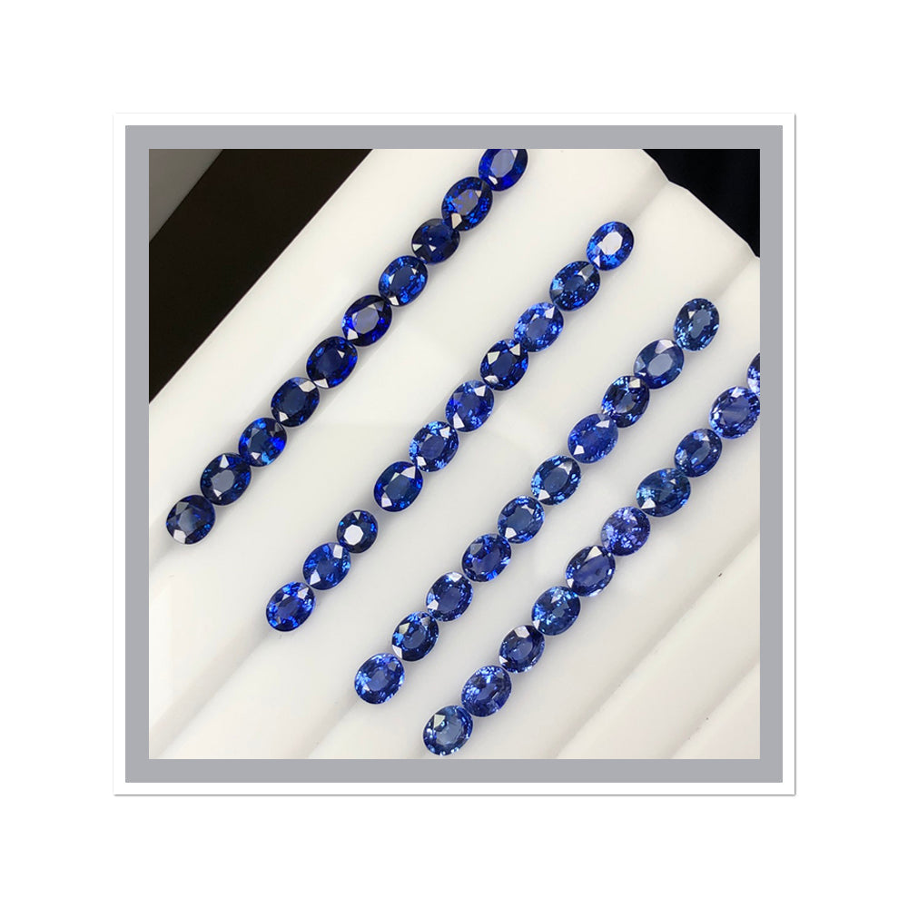 Natural Blue Sapphire Ovals by SR-Takat