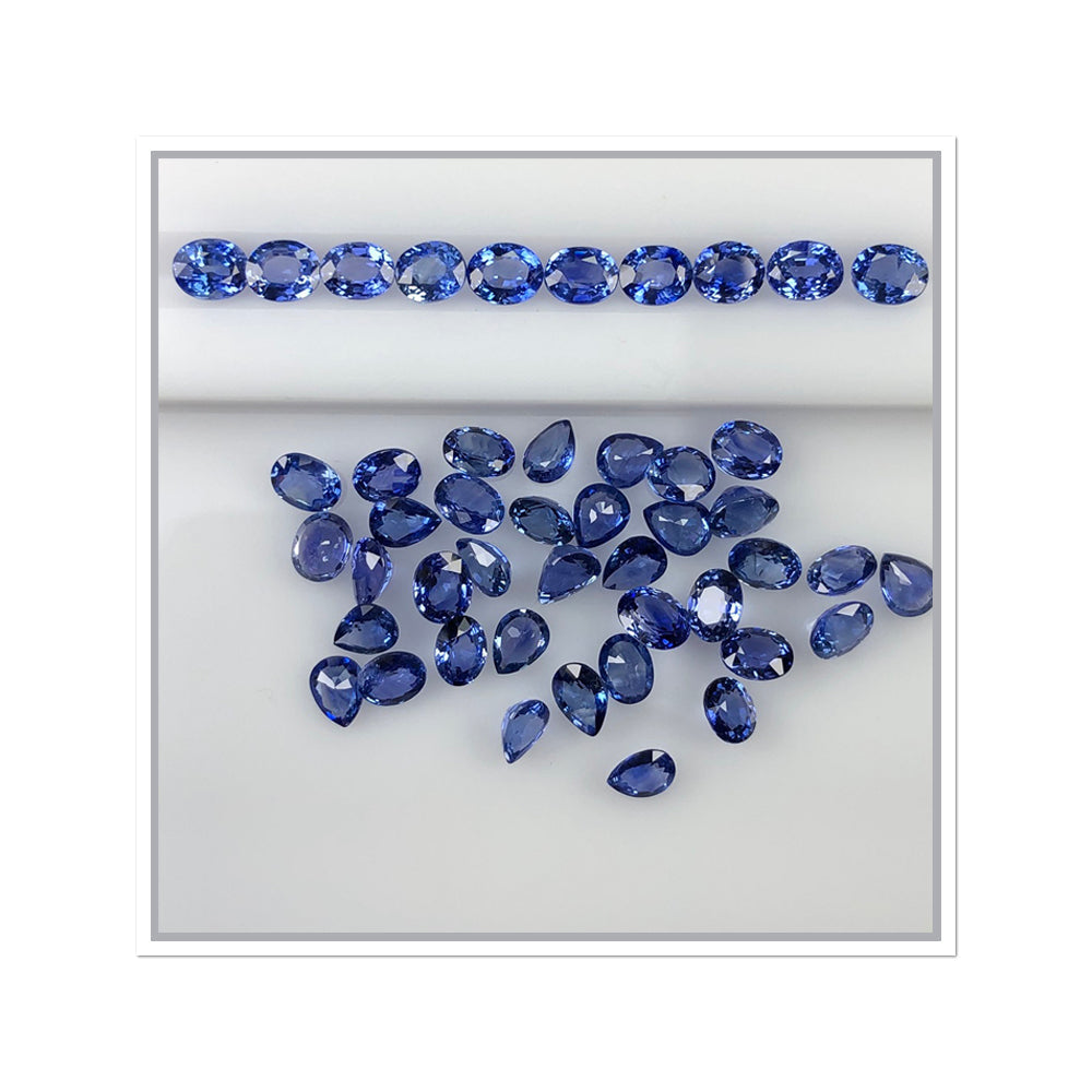 Natural Blue Sapphire Ovals by SR-Takat