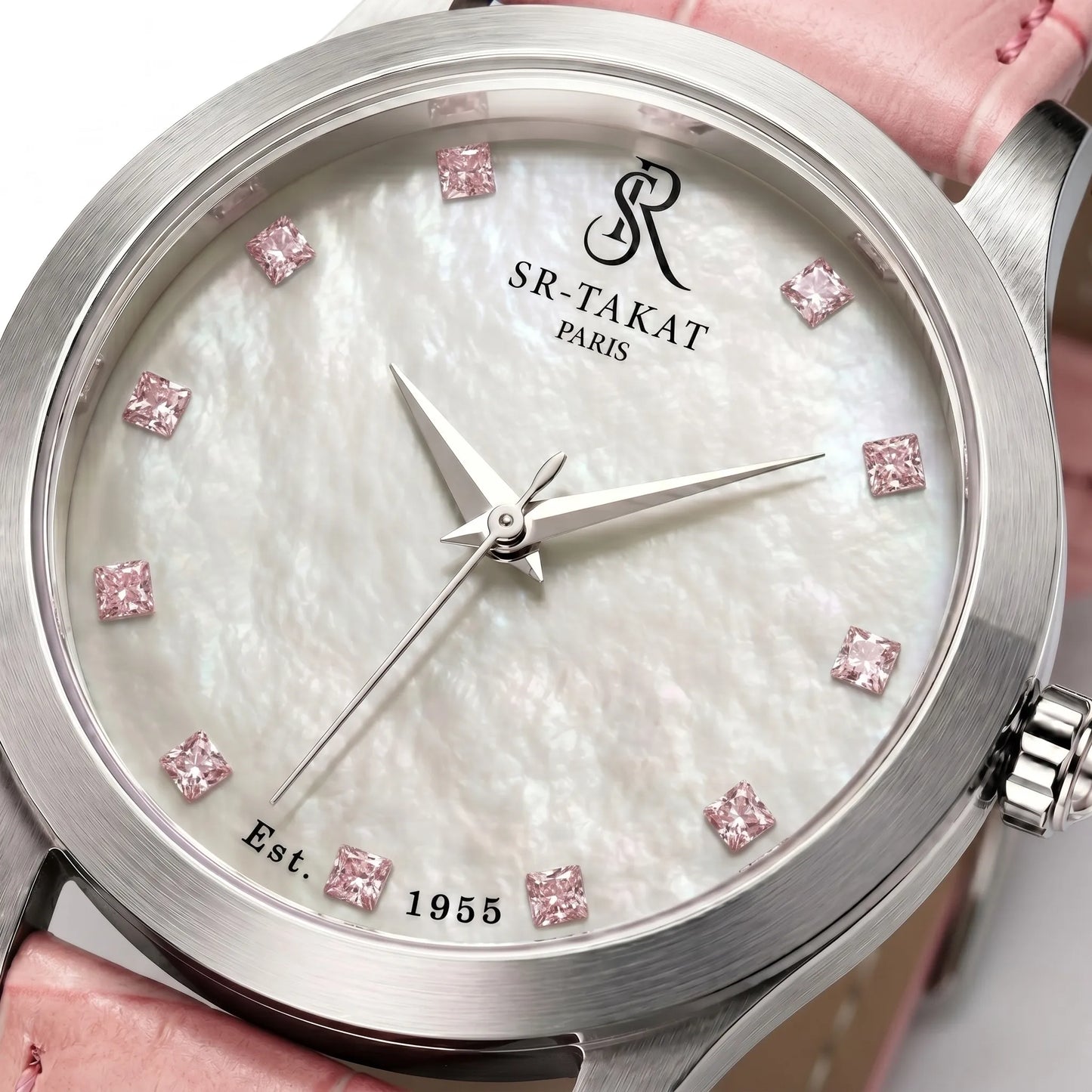 Women’s Natural Pink Spinel Luxury Watch | SR TAKAT