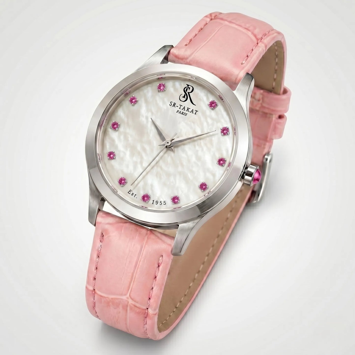 Premium Women’s Pink Spinel Luxury Watch | SR TAKAT