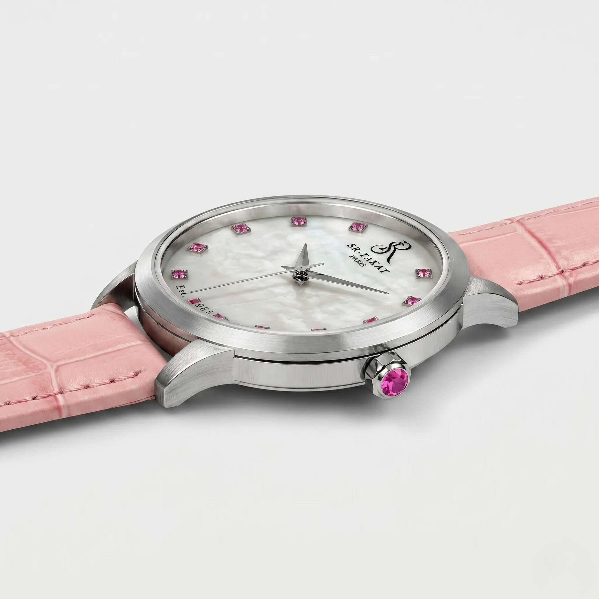 Elegant Pink Spinel Watch for Women | SR TAKAT