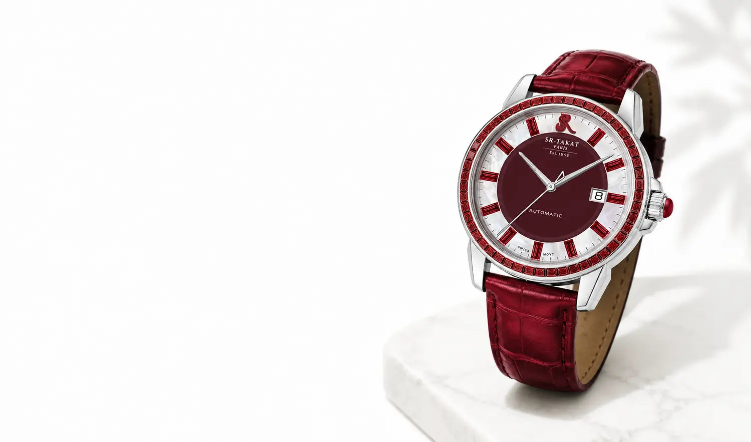 Luxury Watch for Men with Ruby Gemstone | SR-Takat