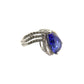 18K Gold Ring with Tanzanite and Diamonds
